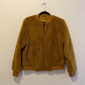 J. Crew Mercantile Teddy Bomber Jacket Small